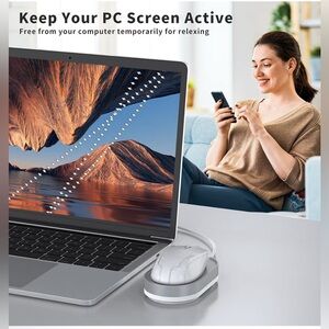 Mouse Jiggler, Undetectable Mouse Mover Device Wiggler Shaker with Drive FreeUSB